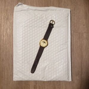 Vintage Exactly Quartz Swiss Genuine Leather Unisex Watch